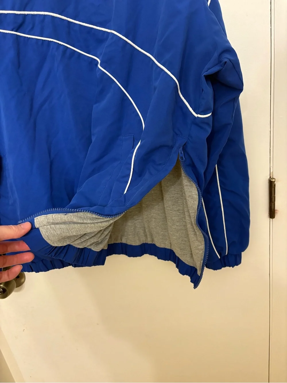 VTG Kentucky Wildcats Windbreaker Pullover XL 58 Sports Blue V-Neck Jacket NCAA